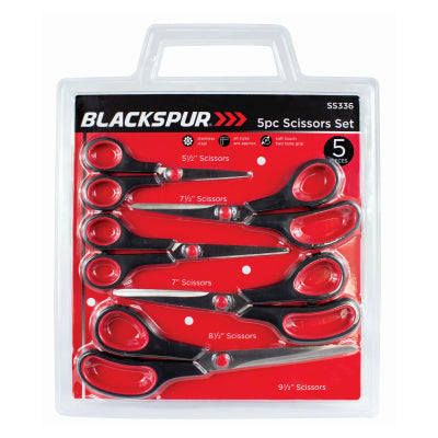 Blackspur 5 piece Scissors Set 6 Pieces