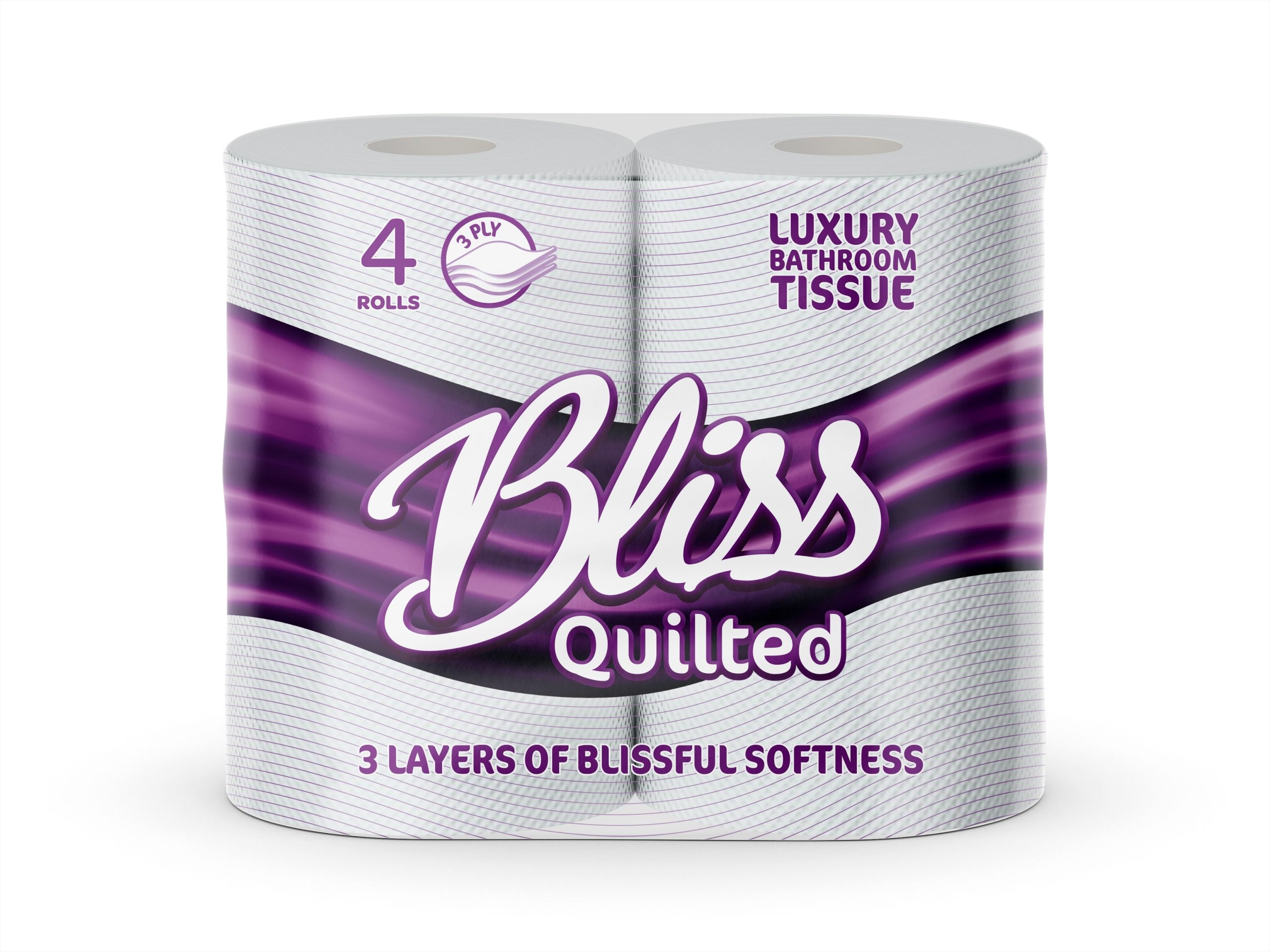 BLISS 3 Ply pack of 4 Rolls