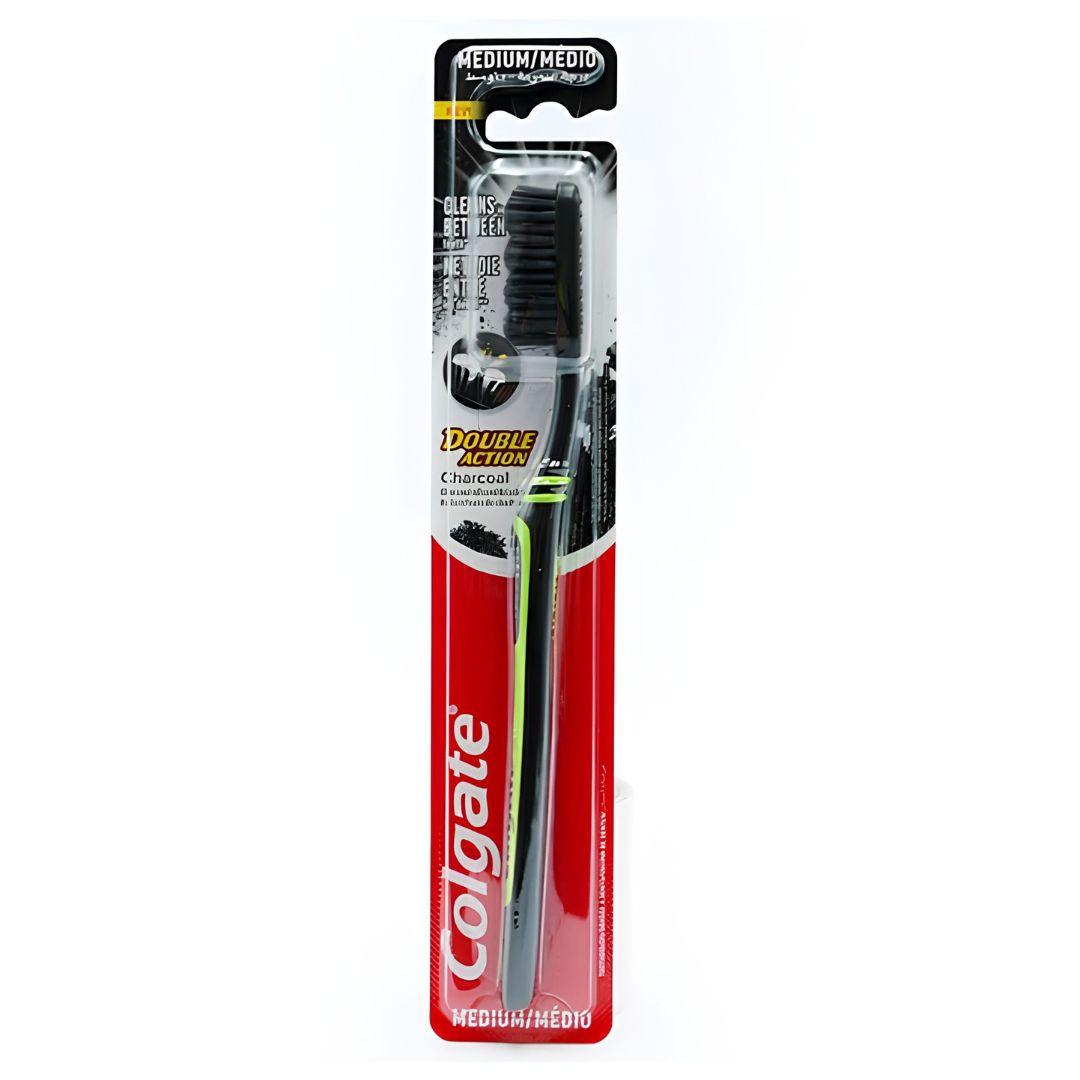Colgate Charcoal Double Action Toothbrush Medium