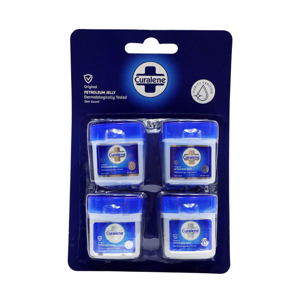 Curalene Petroleum Jelly Minis 4 Pack Travel Size Moisture Care for ...