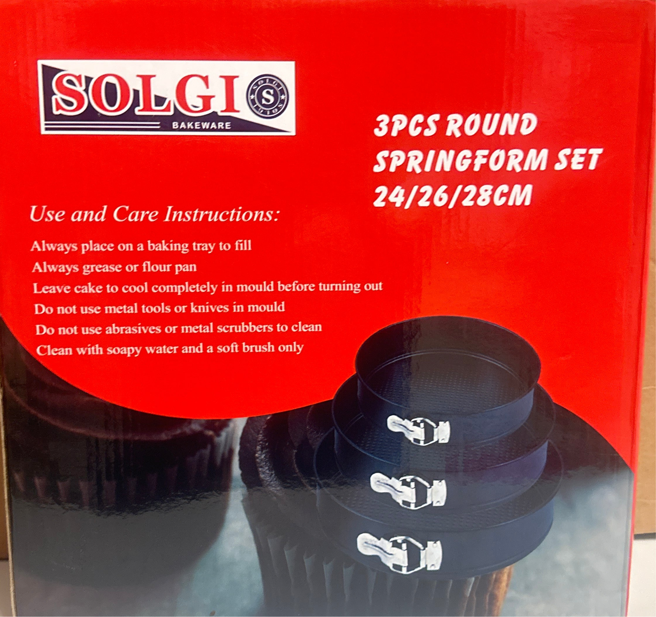 Solgi 3 Pieces Round Spring Form Set