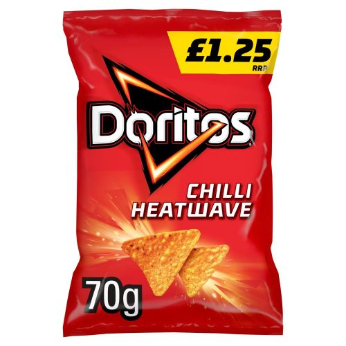 Doritos Chilli Heatwave Tortilla Chips Crisps 70g