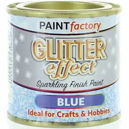 glitter effect finish paint blue