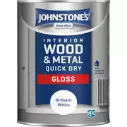 Johnstone's Quick Dry Gloss Brilliant White 1.25L