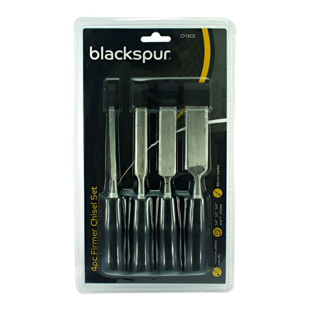 4Pc Firmer Chisel Set for Woodworking & Carpentry
