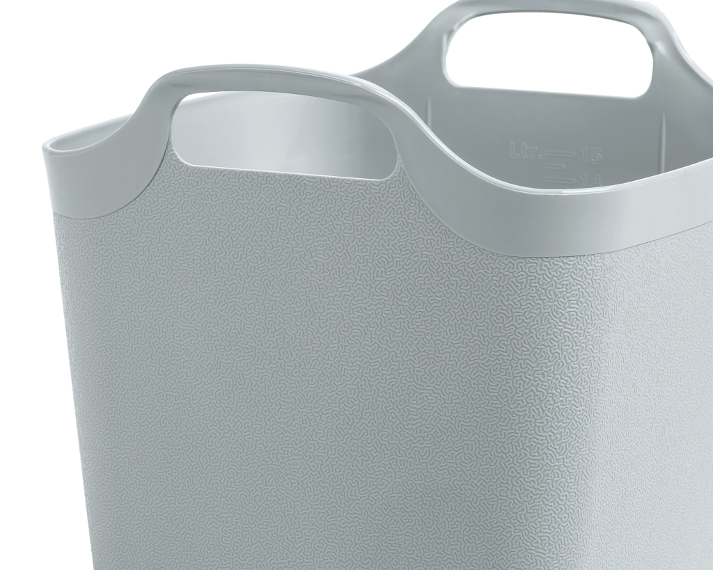 Wham Flexi Store 15 Litre Graduated Square Tub Cool Grey