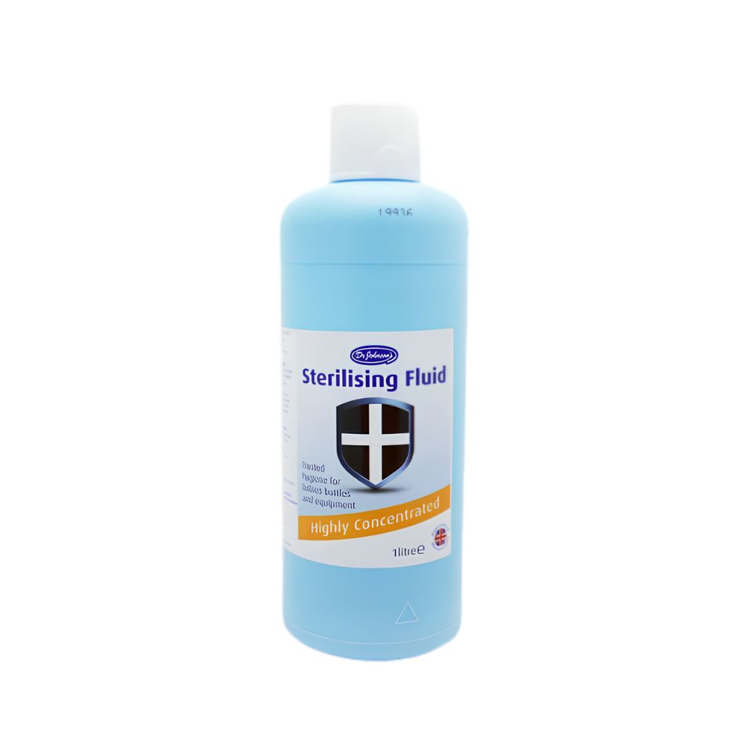 Dr Johnson’s Sterilising Fluid 1L Baby Bottle & Surface Disinfectant for Safe, Effective Hygiene