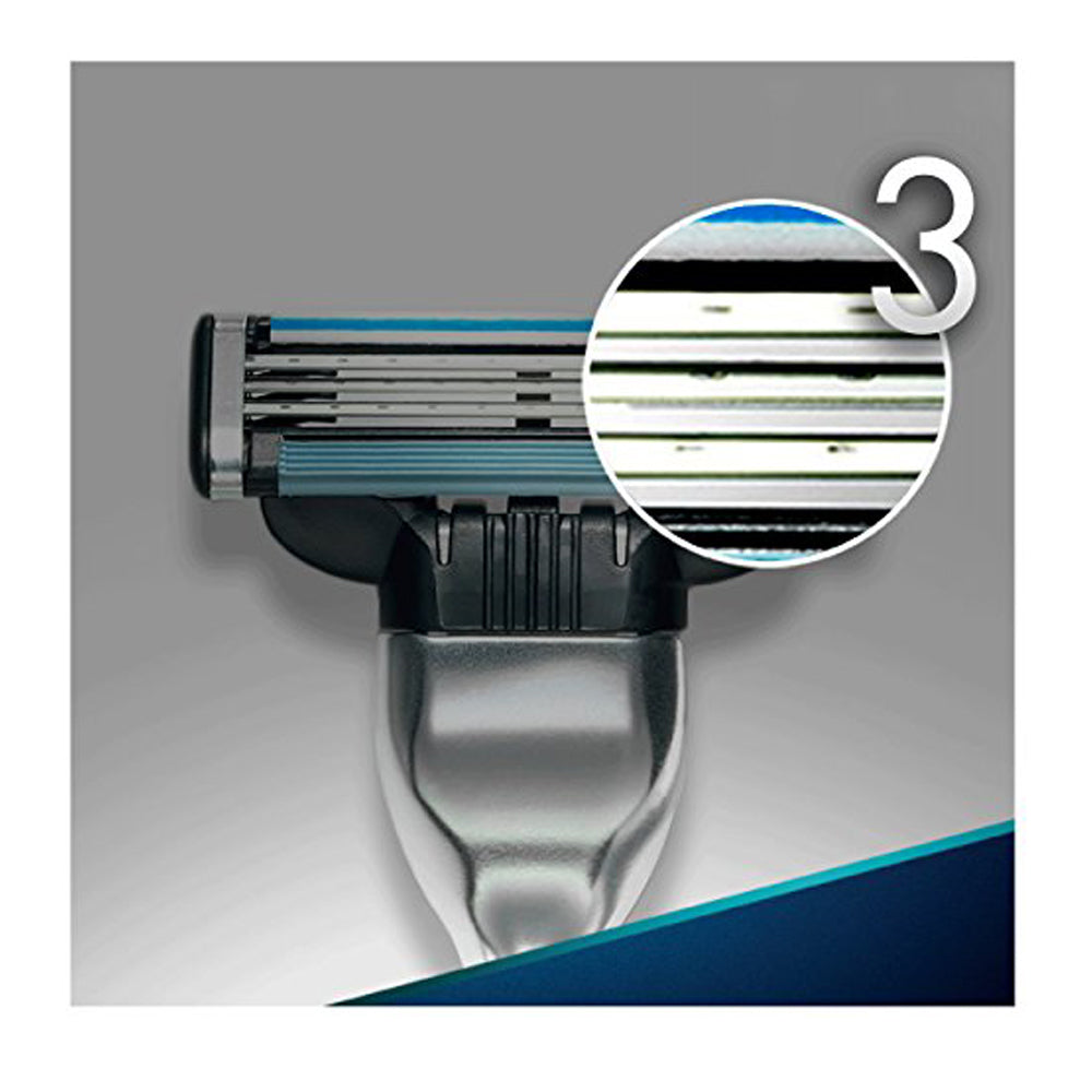 Buy Gillette Mach 3 Men's Razor Blades Refills 4 Pack - Premium Quality Toiletries Online - Product Image