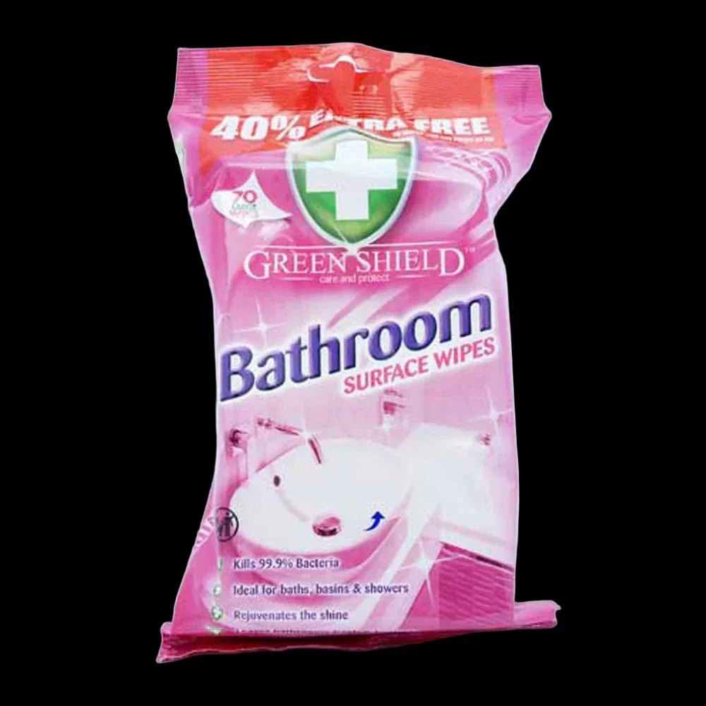  Green Shield Bathroom Surface Wipes 70 Wipes 12 Packs - Premium Quality Tissue Online - Product Image