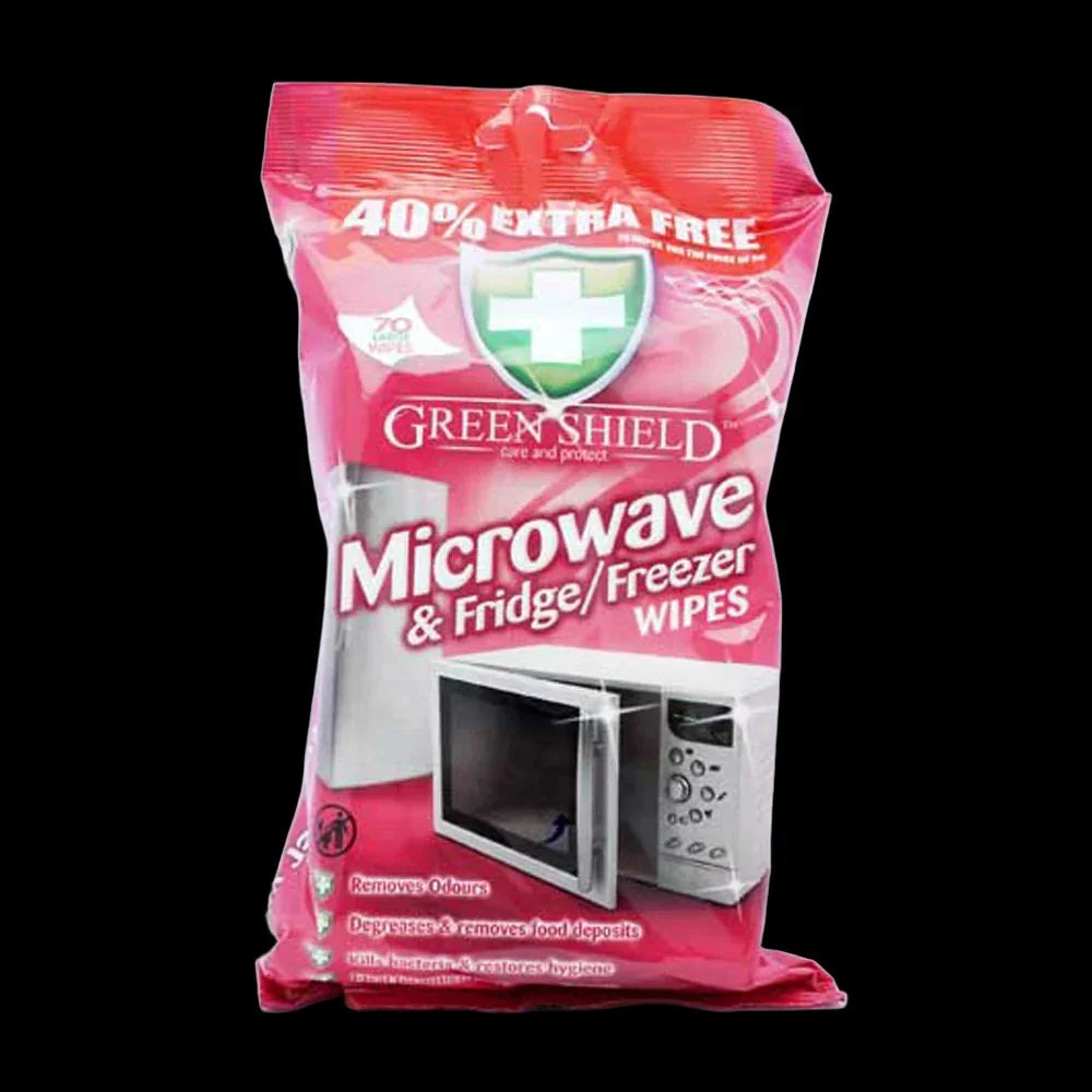  Greenshield Microwave & Fridge Freezer 70 Wipes 12 Pack - Premium Quality Tissue Online - Product Image