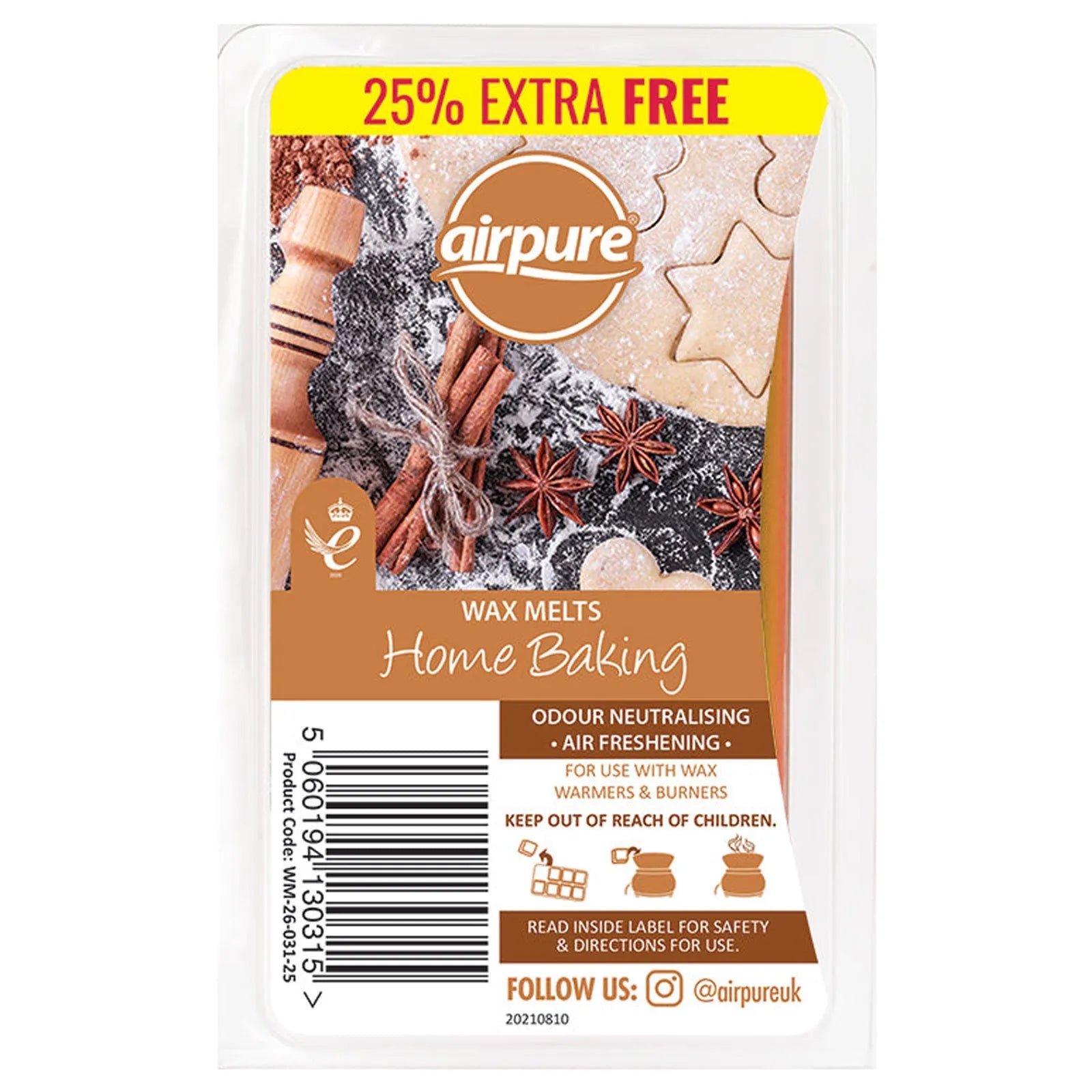 Airpure Wax Melt Home Baking 8Pk