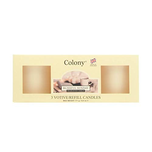 Colony Blissful Sunday Votive Candle 3Pk