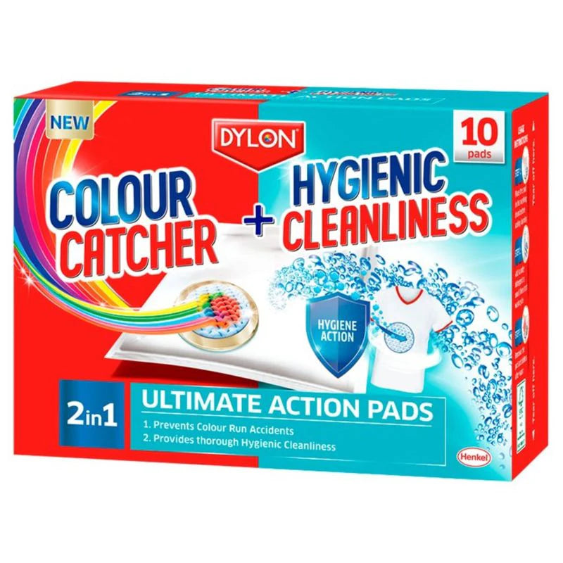 Dylon Colour 2 In 1 Catch & Hygiene Action Pads (Pack of 10)