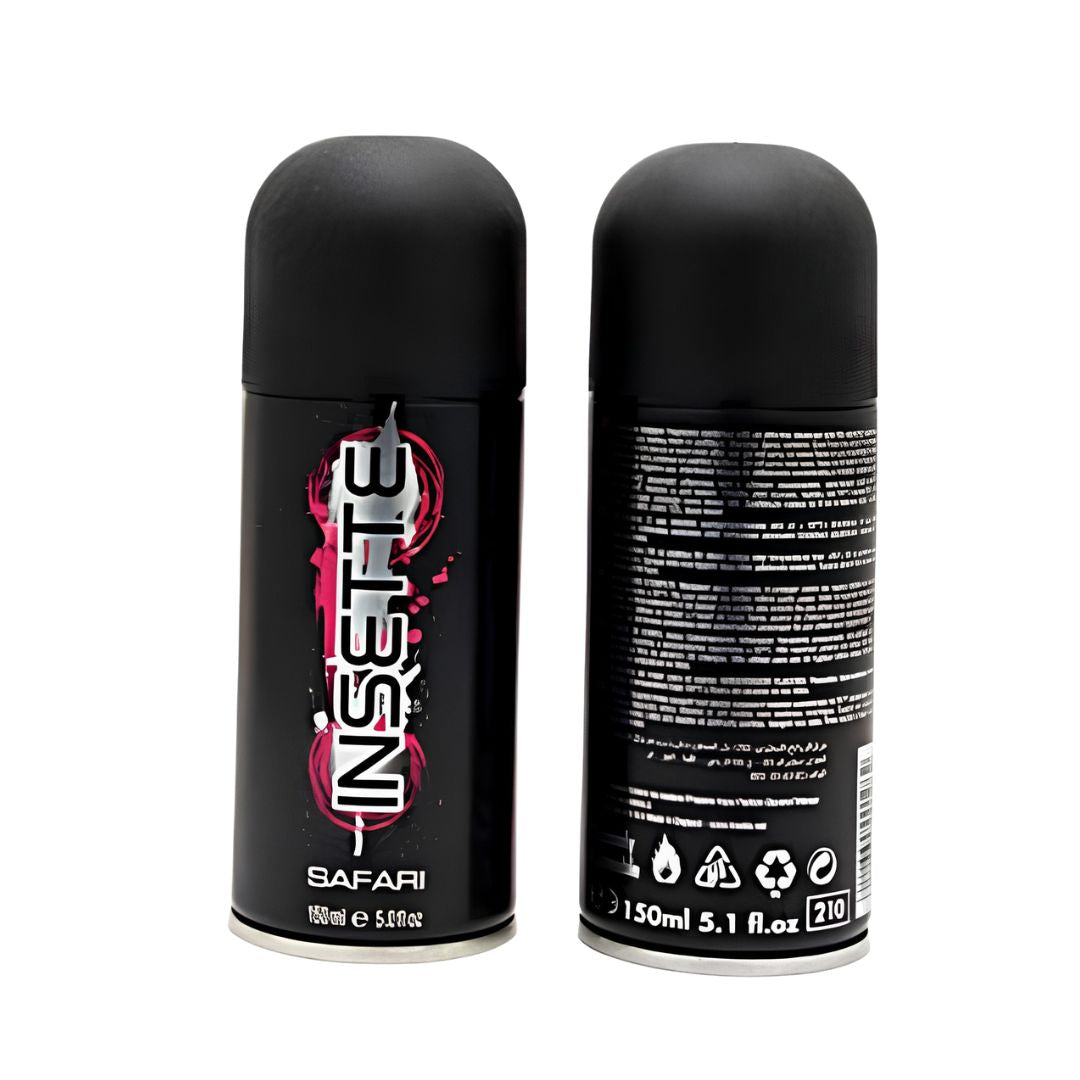 Insette Safari Body Spray 150ml for Fresh Long Lasting Fragrance and Everyday Confidence Boost