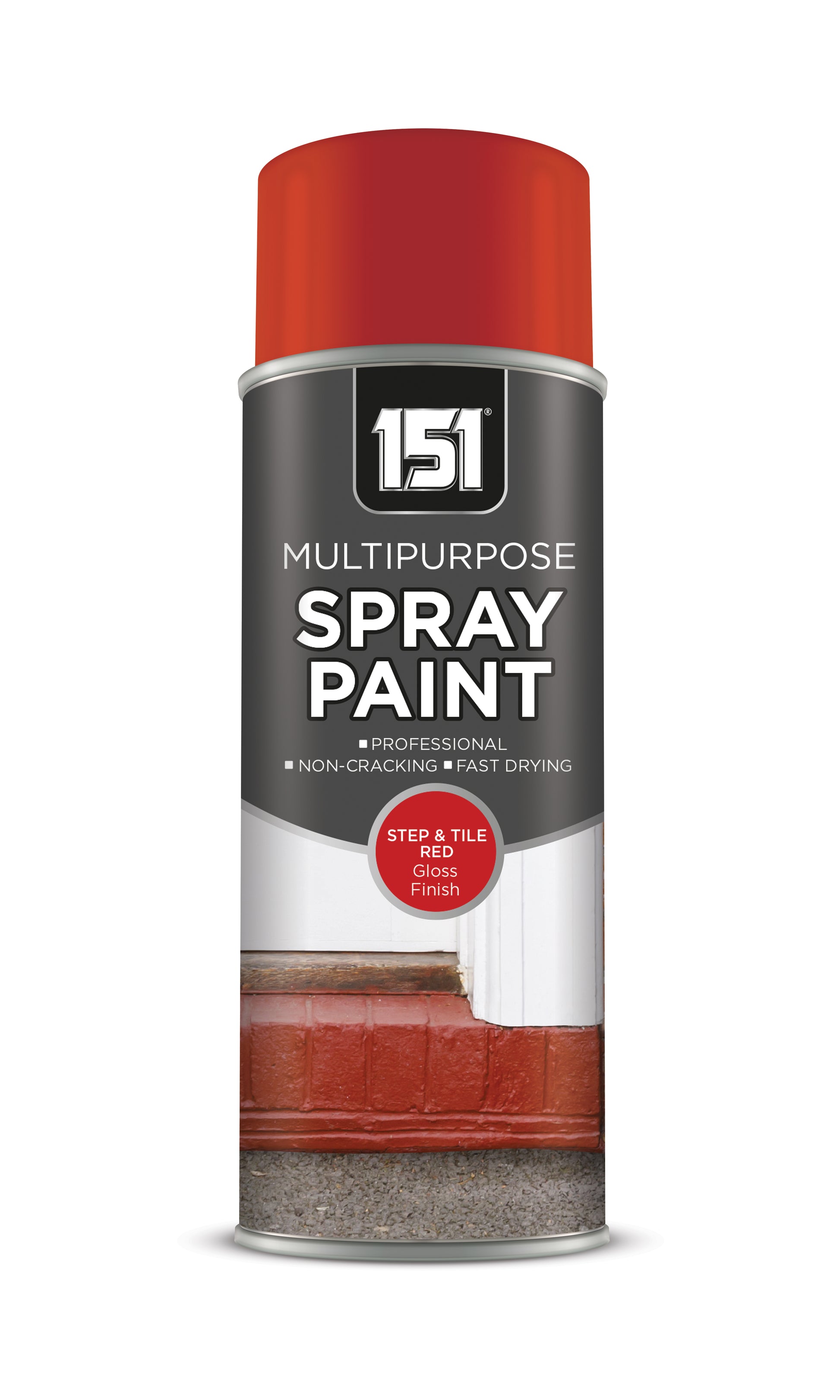 151 Red Gloss Step & Tile Spray Paint 400ML