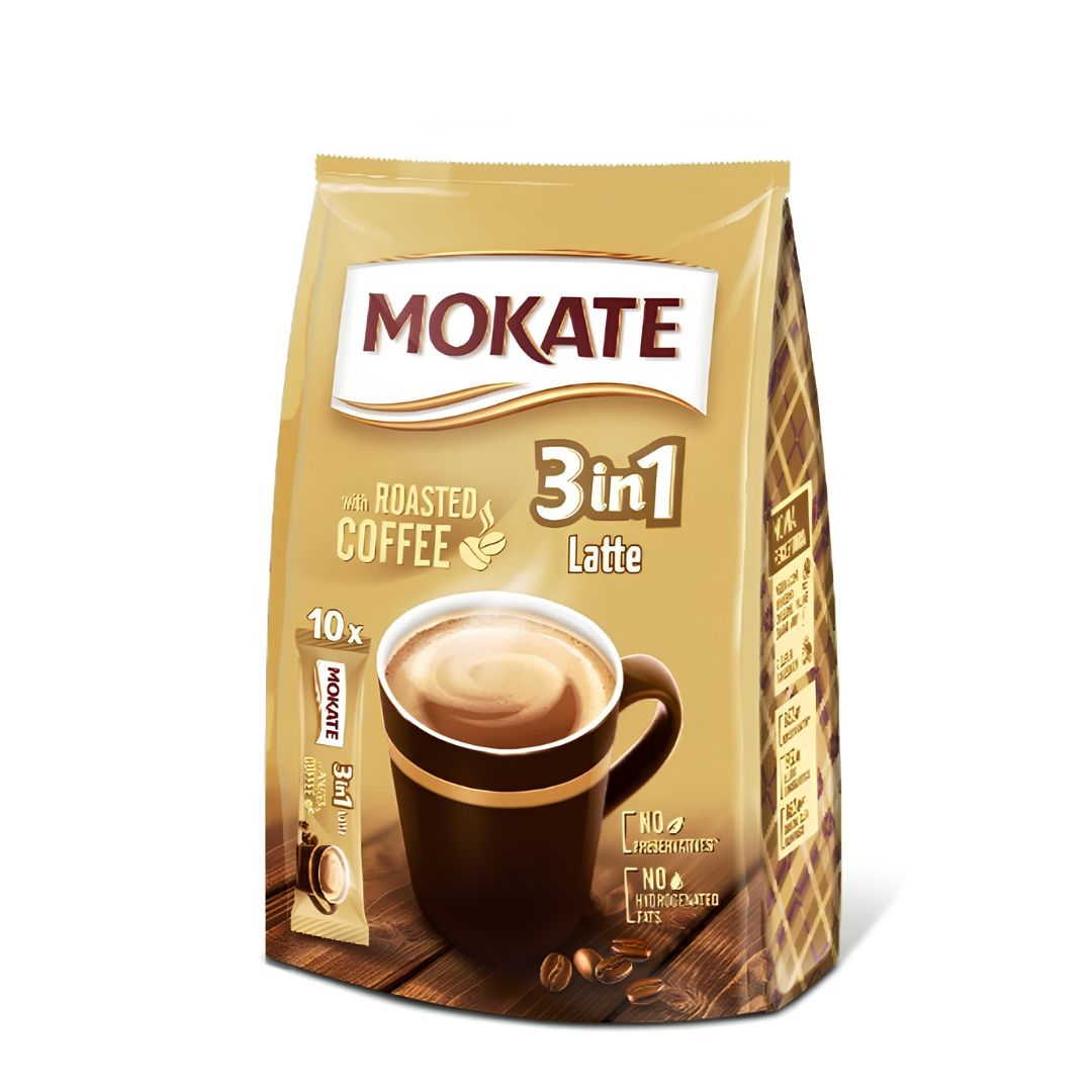Mokate 3 In 1 Coffee Late 10 Pack Sachet 04/05/2027