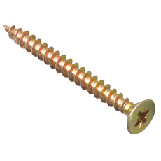 5.0 X 50 Pozi Csk Chipboard Screws Yellow 16 Per Pack