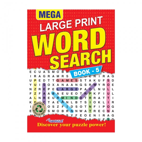 Word Search Book Large Print-5 or 6