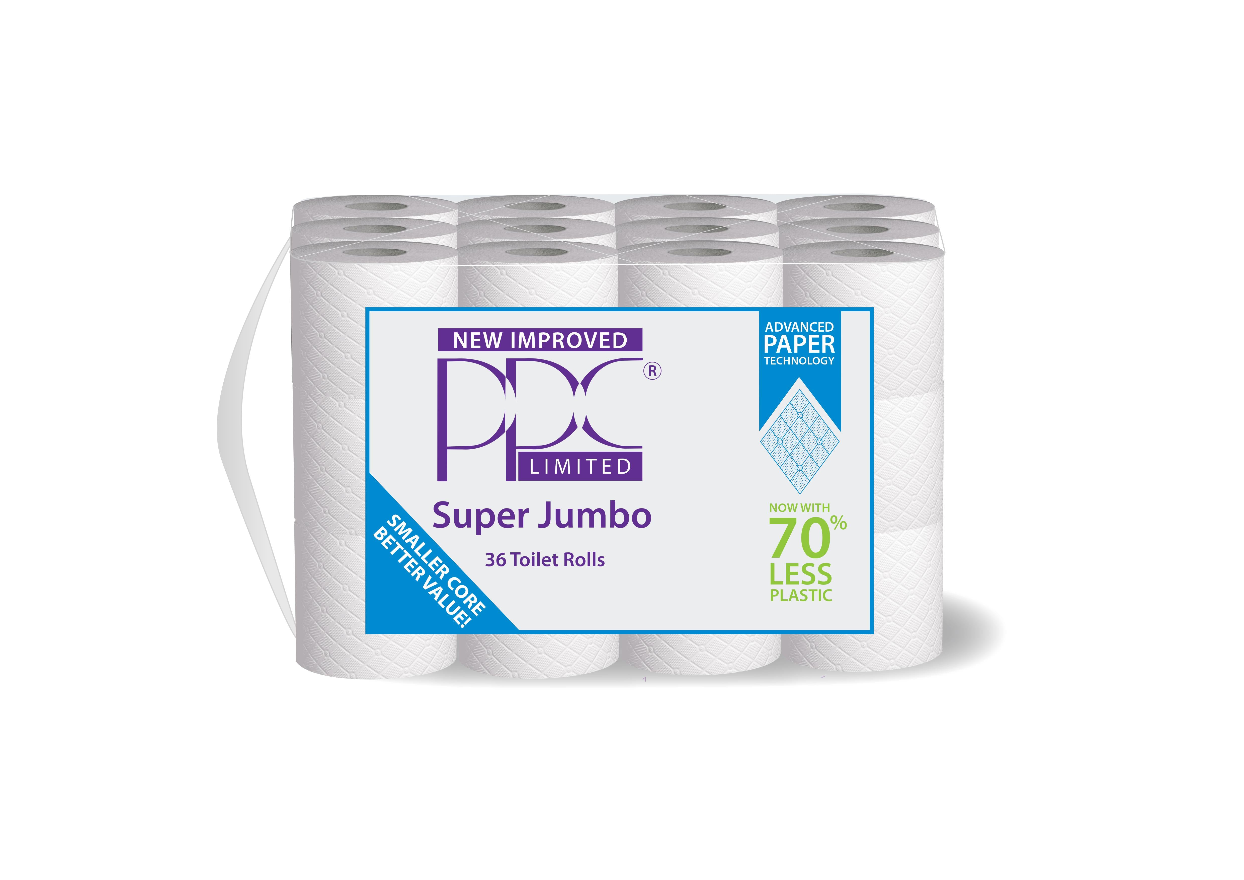 Super Jumbo 72 Rolls 320 Sheets Per Roll Toilet Tissue