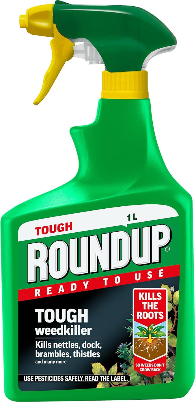 Roundup Tough Weedkiller, Ready to Use, Spray, 1 Litre