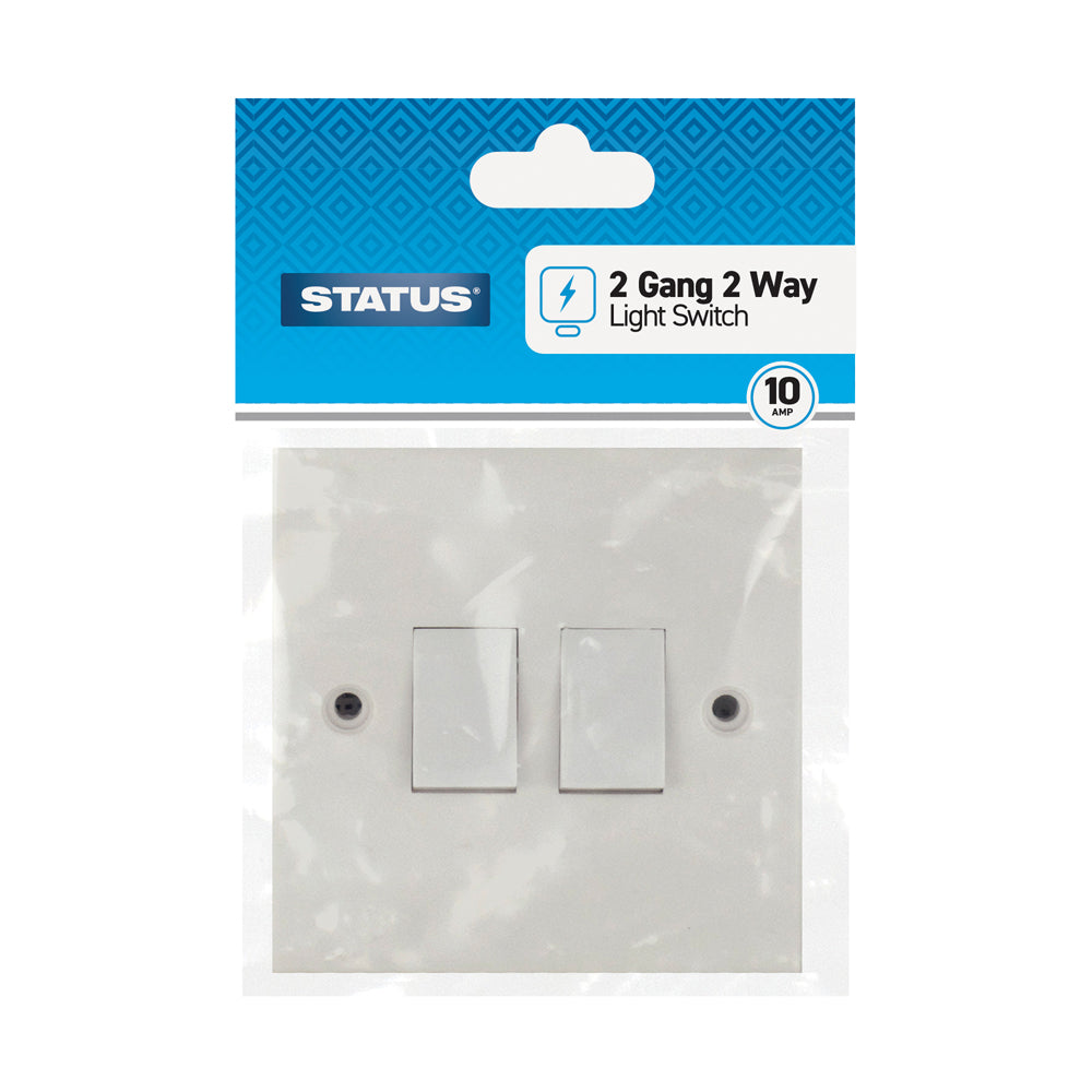 Status 2 gang 2 way light switch
