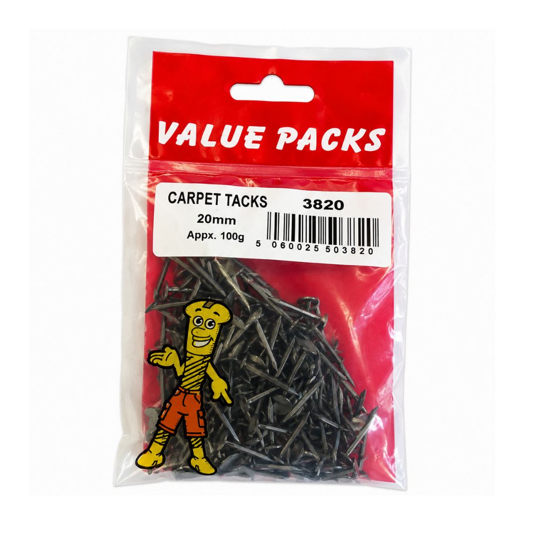 20mm Carpet Tacks 80 gram Per Pack