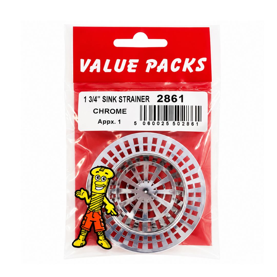 1 x 3/4'' Sink Strainers Chromed