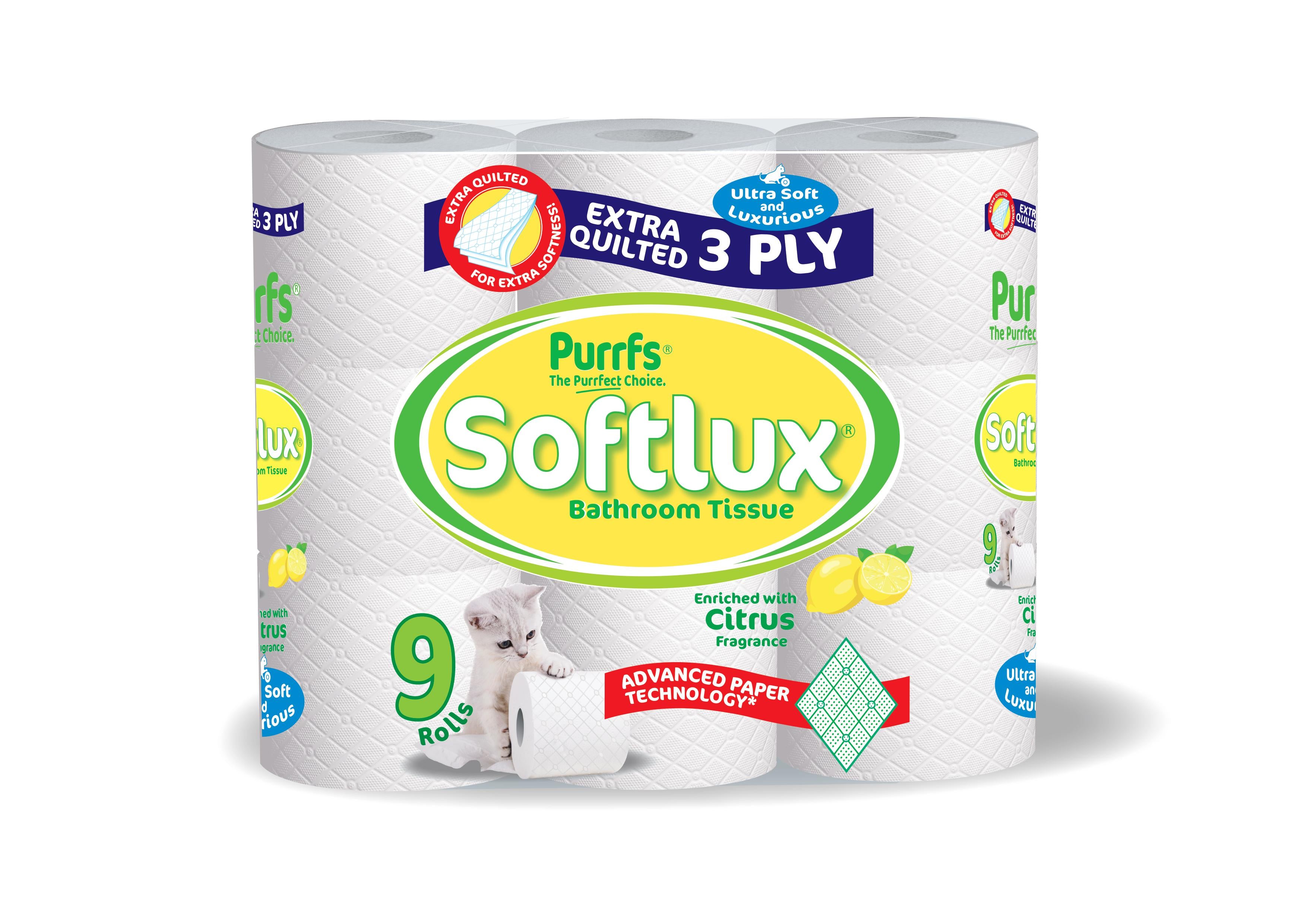 135 Softlux Toilet Rolls 3 Ply Bathroom Tissue Paper 45 x 3 135Rolls Citrus Scented Wipes Toilet Tissue Cheap