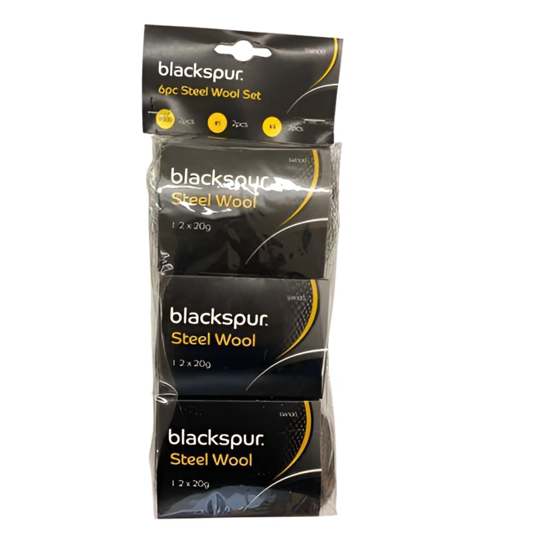 Blackspur 6pc Steel Wool Set