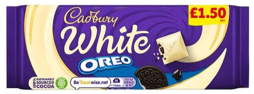 Cadbury White Oreo Chocolate 120g