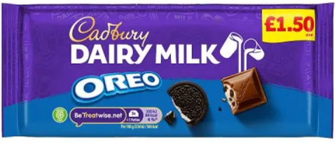 Cadbury Dairy Milk Oreo Chocolate 120g