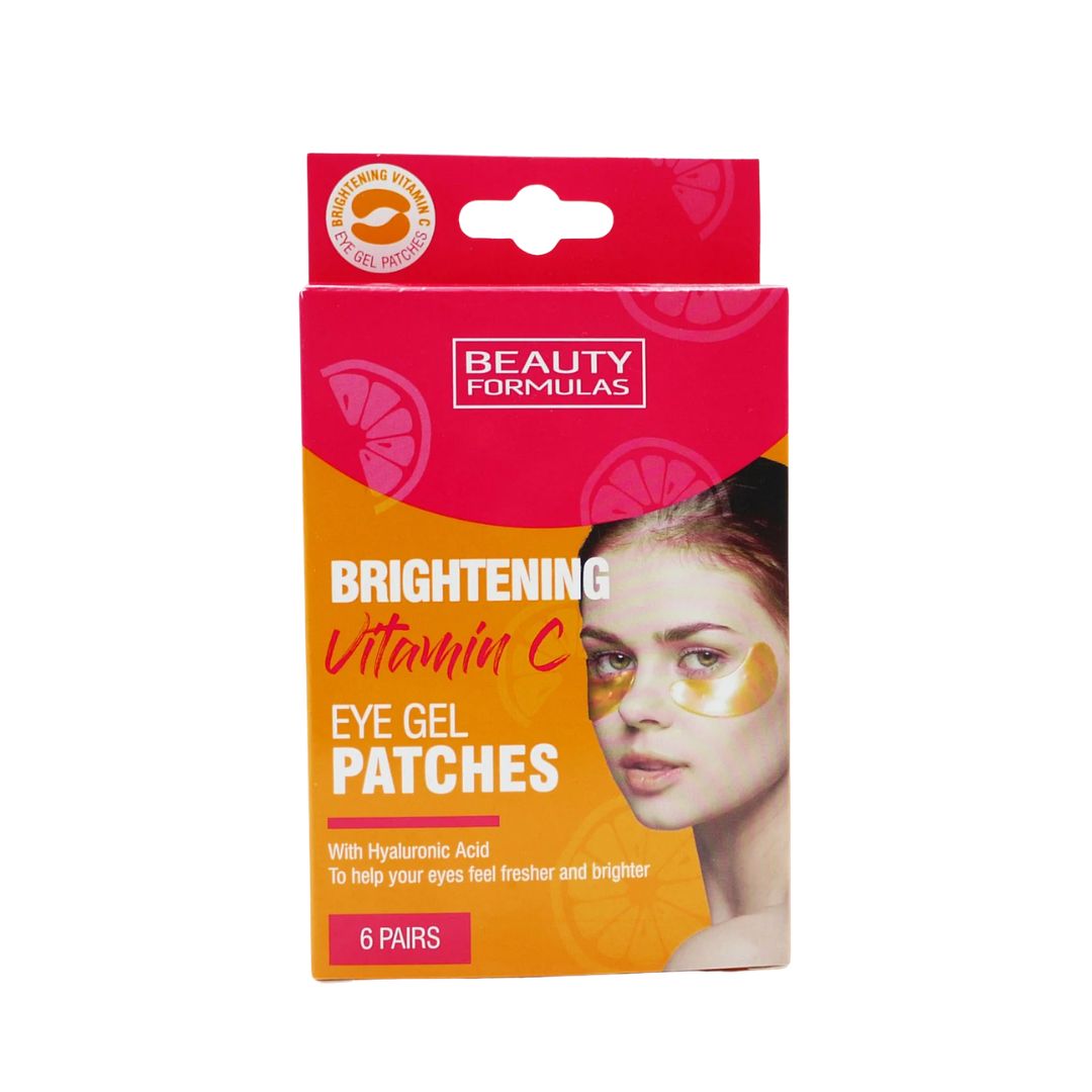 Beauty Formulas Vitamin C Brightening Eye Gel Patches 6 Pack Hydrating ...