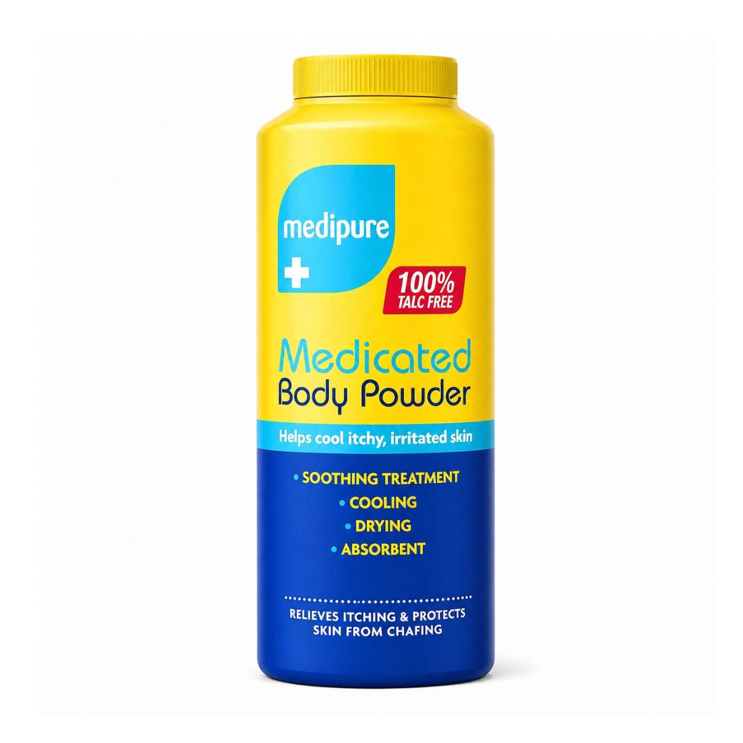 Medipure Medicated Body Powder 200g Soothing, Cooling & Moisture ...
