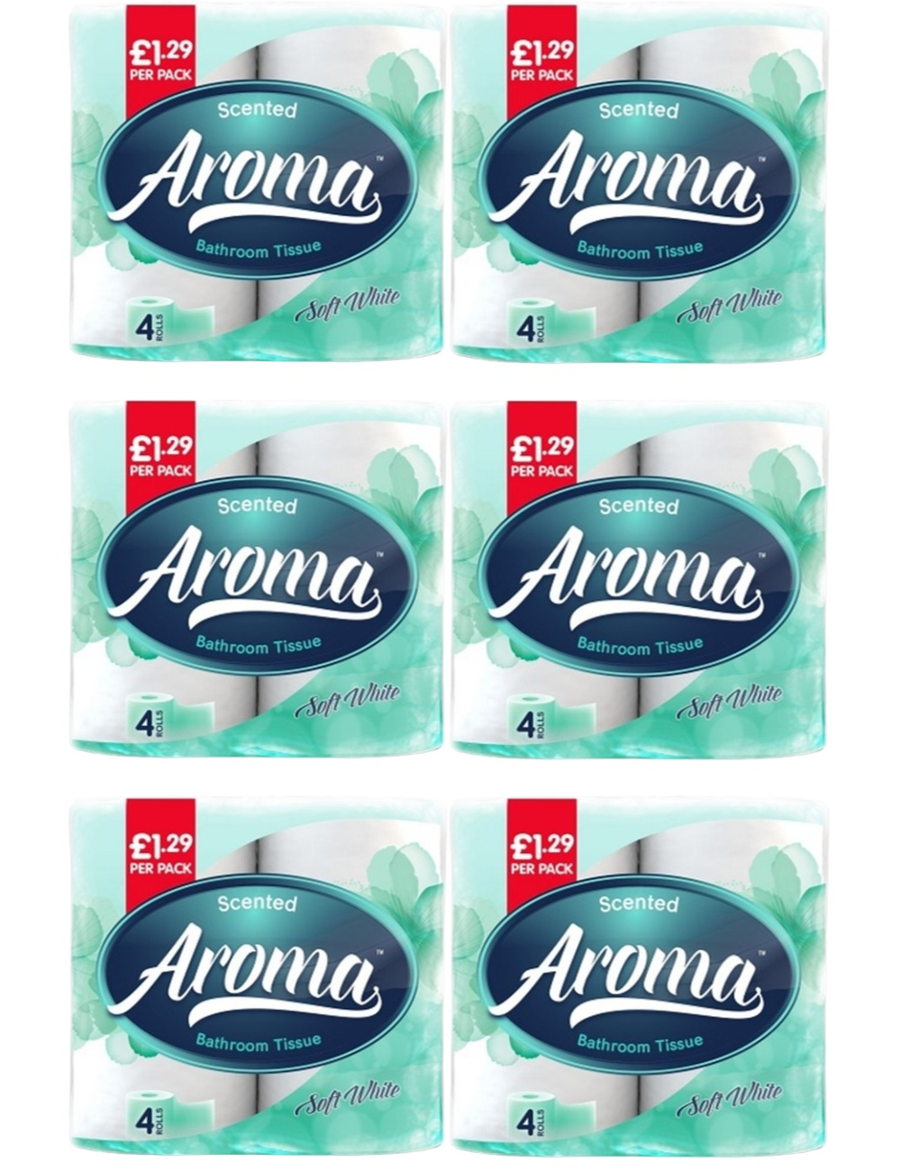 120 Aroma Scented Soft White Toilet Rolls PM £1.29 2PLY (RRP £29.99)