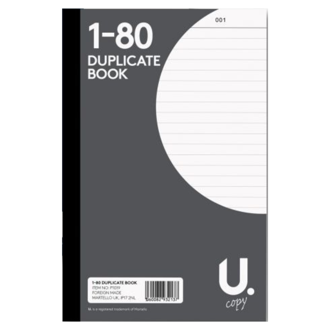 U. Copy 1-80 Duplicate Book