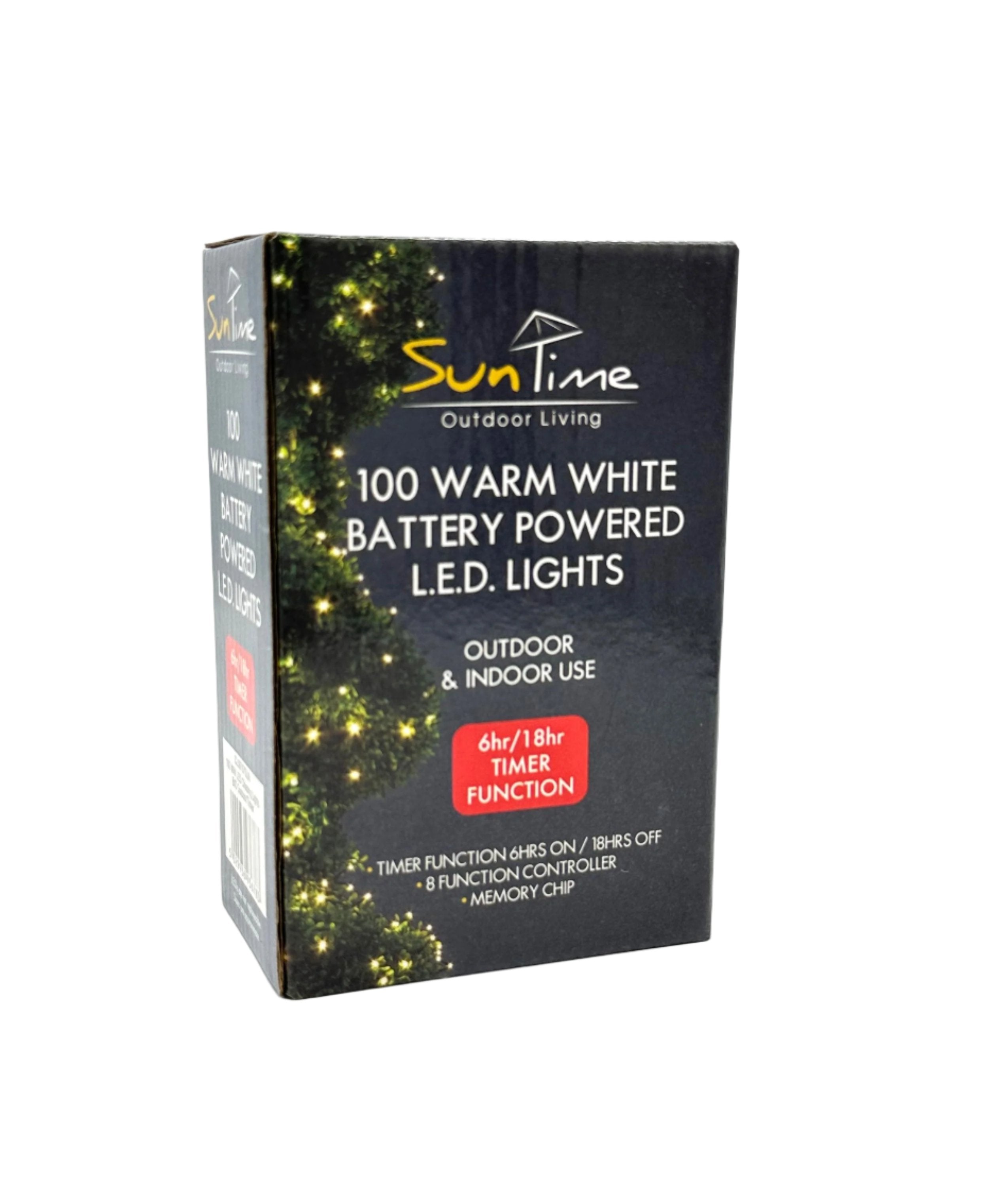 SunTime 100 Warm White Battery Powered L.E.D Lights 0.5m To 7.4m