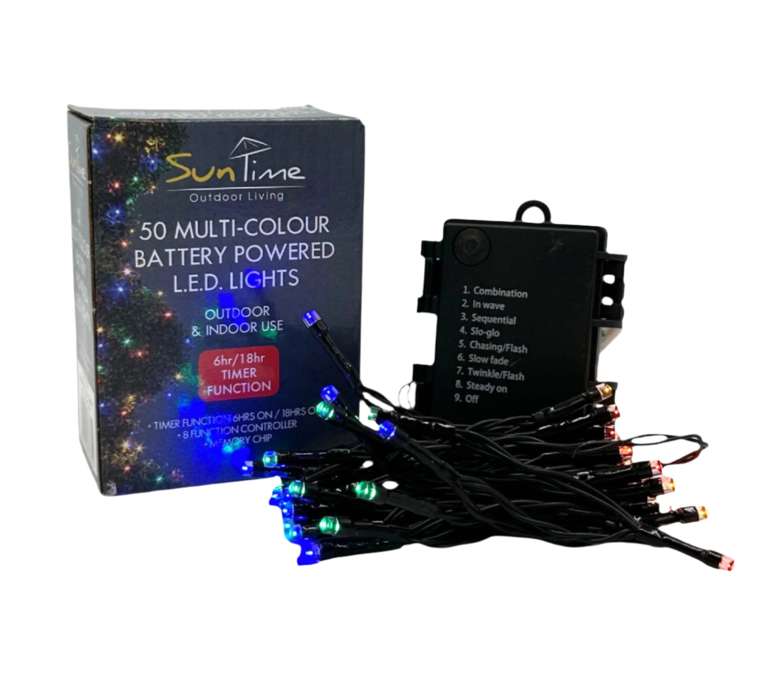 Sun Time (50, Multi colour) LED Chasing Lights Battery Operated