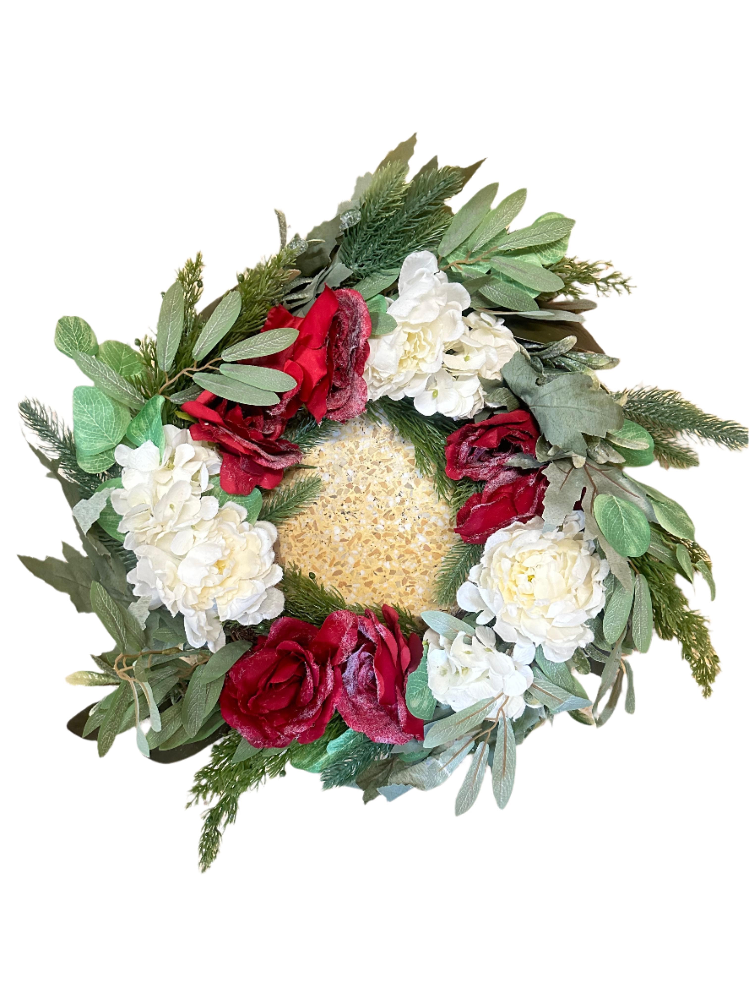 Christmas Front Door Wreath Decoration Flowers