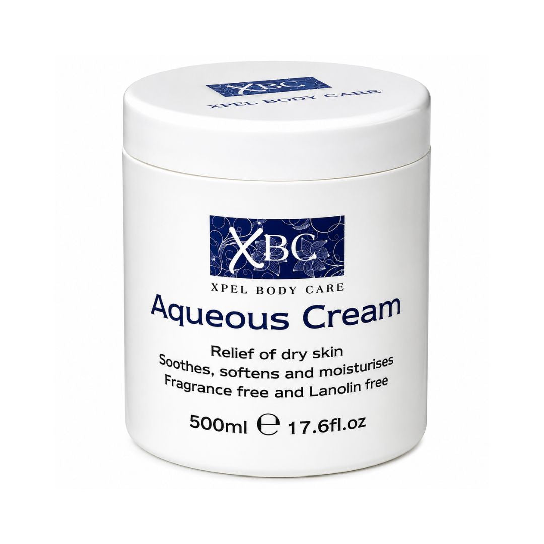 XBC Aqueous Cream Relief for Dry Skin 500ml Intensive Hydration & Soothing Care for Dry, Sensitive Skin