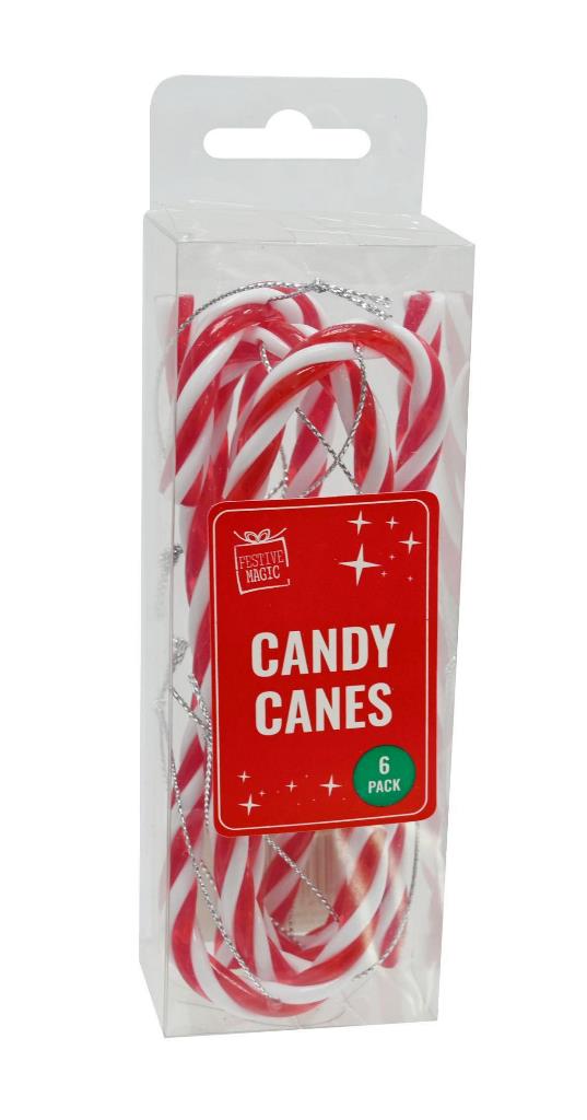 Hanging Candy Canes 6 Pack