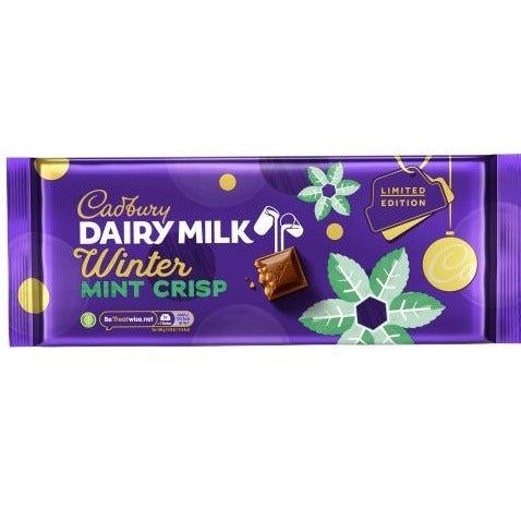 Cadbury Dairy Milk Winter Mint Crisp Chocolate Bar 360g