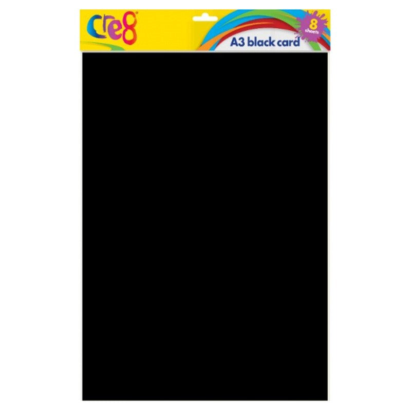 A3 Black Card, 8 sheets