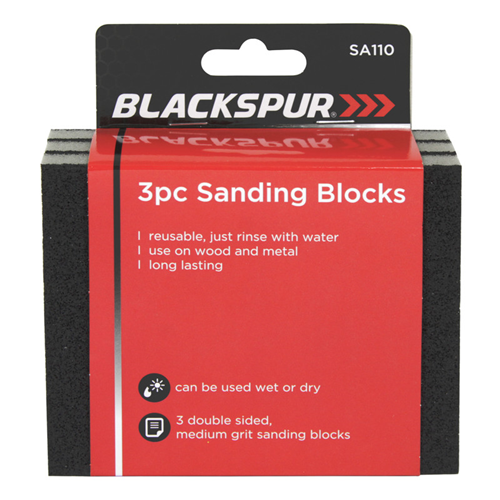 Blackspur 3 Pack Sanding Blocks