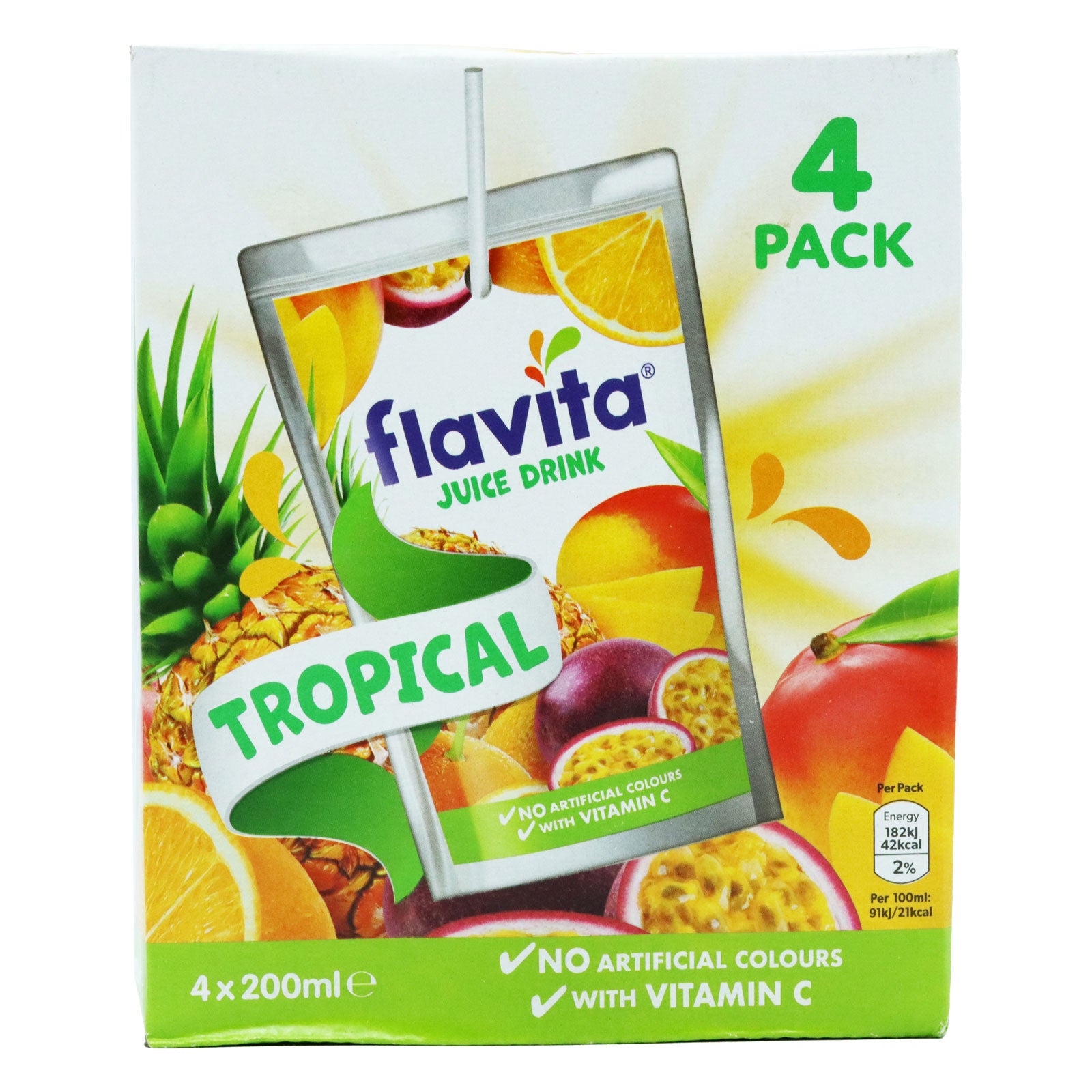 Flavita Juice Drink Tropical 4pk(r) 29/11/25 | High Quality Beverage Product Online - Product Image