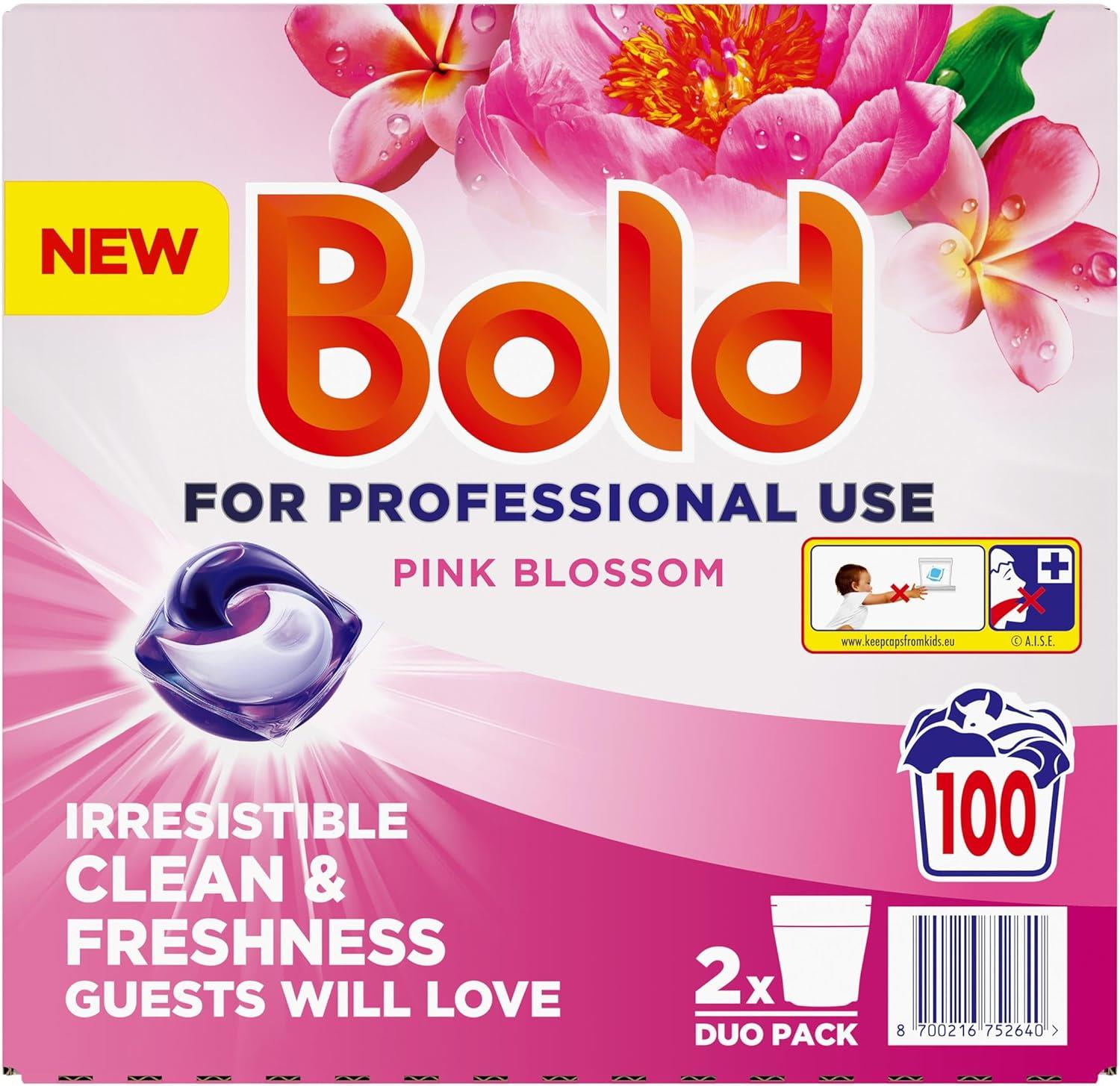 2 × Bold Platinum Pods – Pink Blossom (50 Pods Each, 100 Washes Total)
