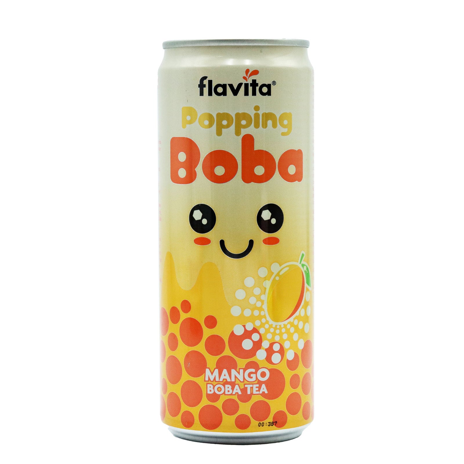 Flavita Can Popping Boba Mango Boba Tea 320ml 18/05/26 | High Quality Beverage Product Online - Product Image