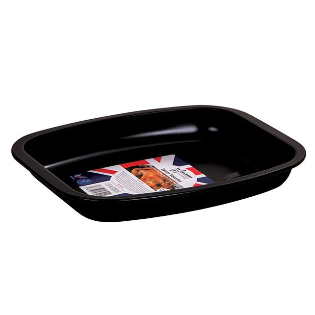 Wham Essentials 38.5cm x 31cm x 4cm Family Roaster Black