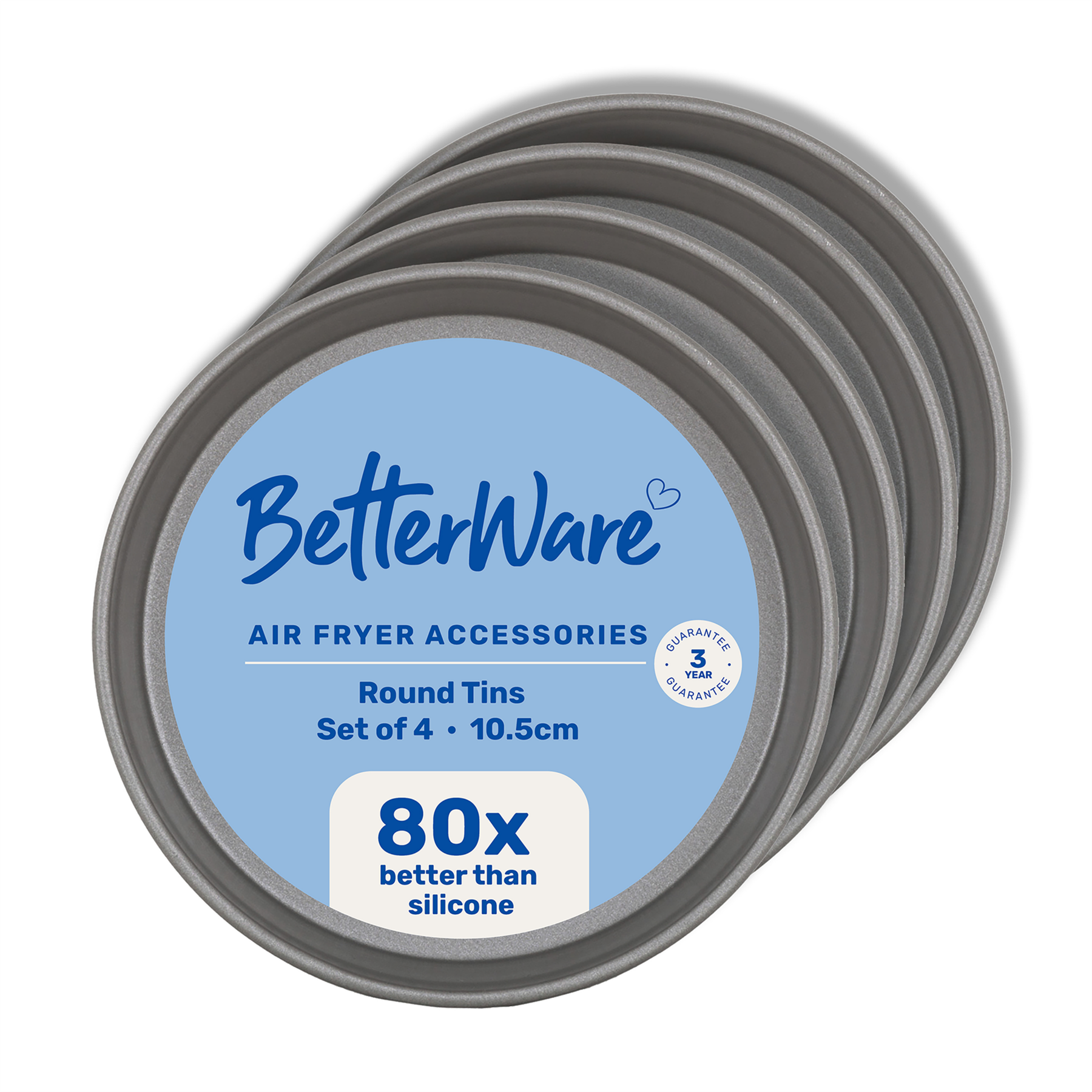 Set 4 Betterware Mini Dish Round