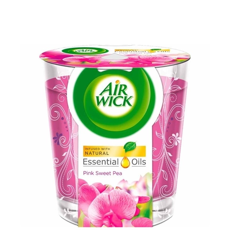 Airwick Pink Sweet Pea Candle 105g