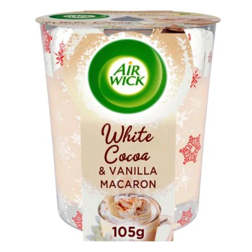 Air Wick White Cocoa & Vanilla Macron Candle 105g